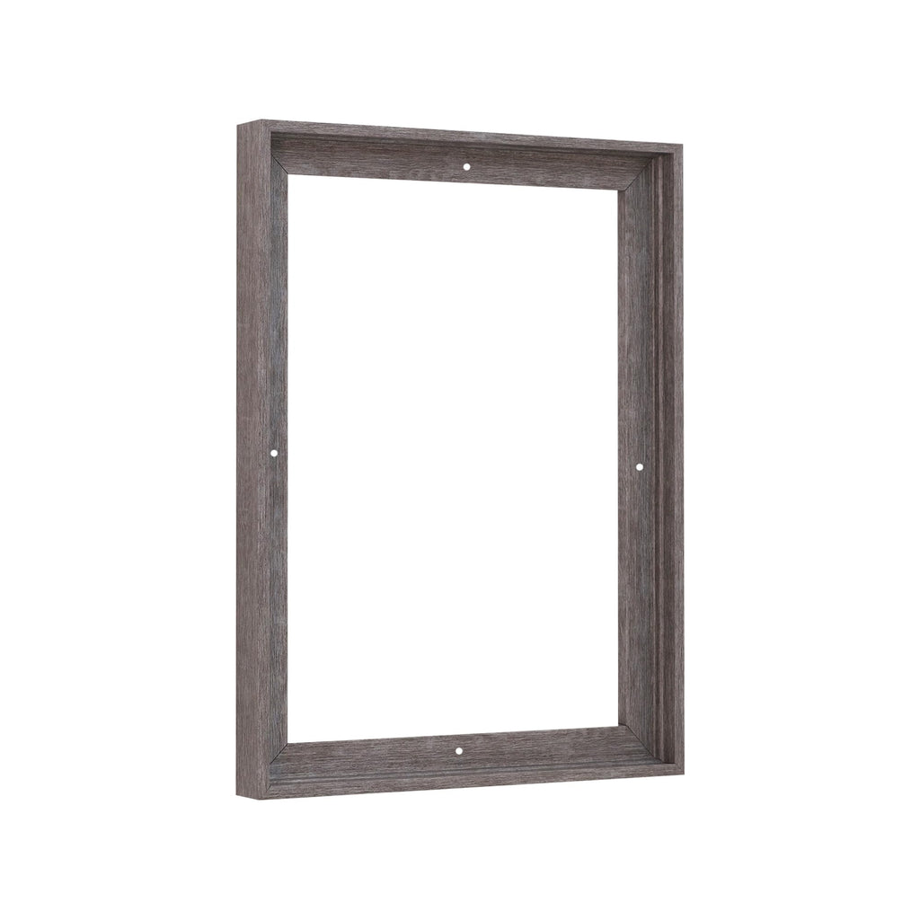 Pixy Canvas 4x6 Floater Frame 3/4" Deep Canvas Rustic Gray Portrait Wall Art Frame