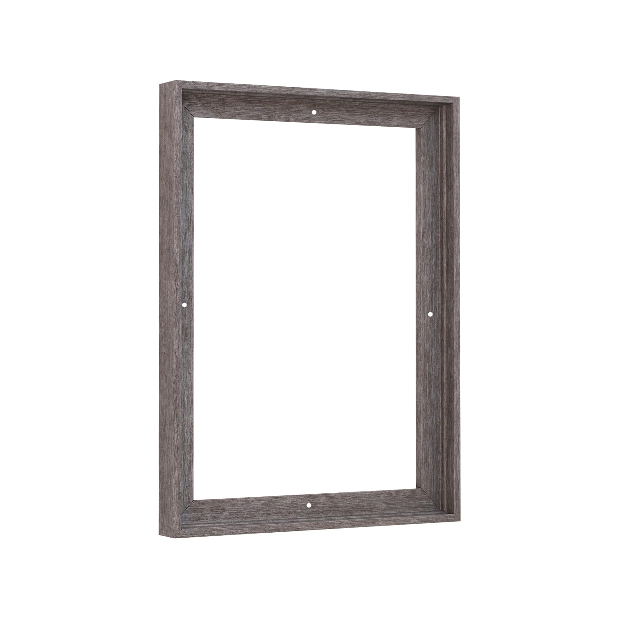 Pixy Canvas 4x6 Floater Frame 3/4" Deep Canvas Rustic Gray Portrait Wall Art Frame