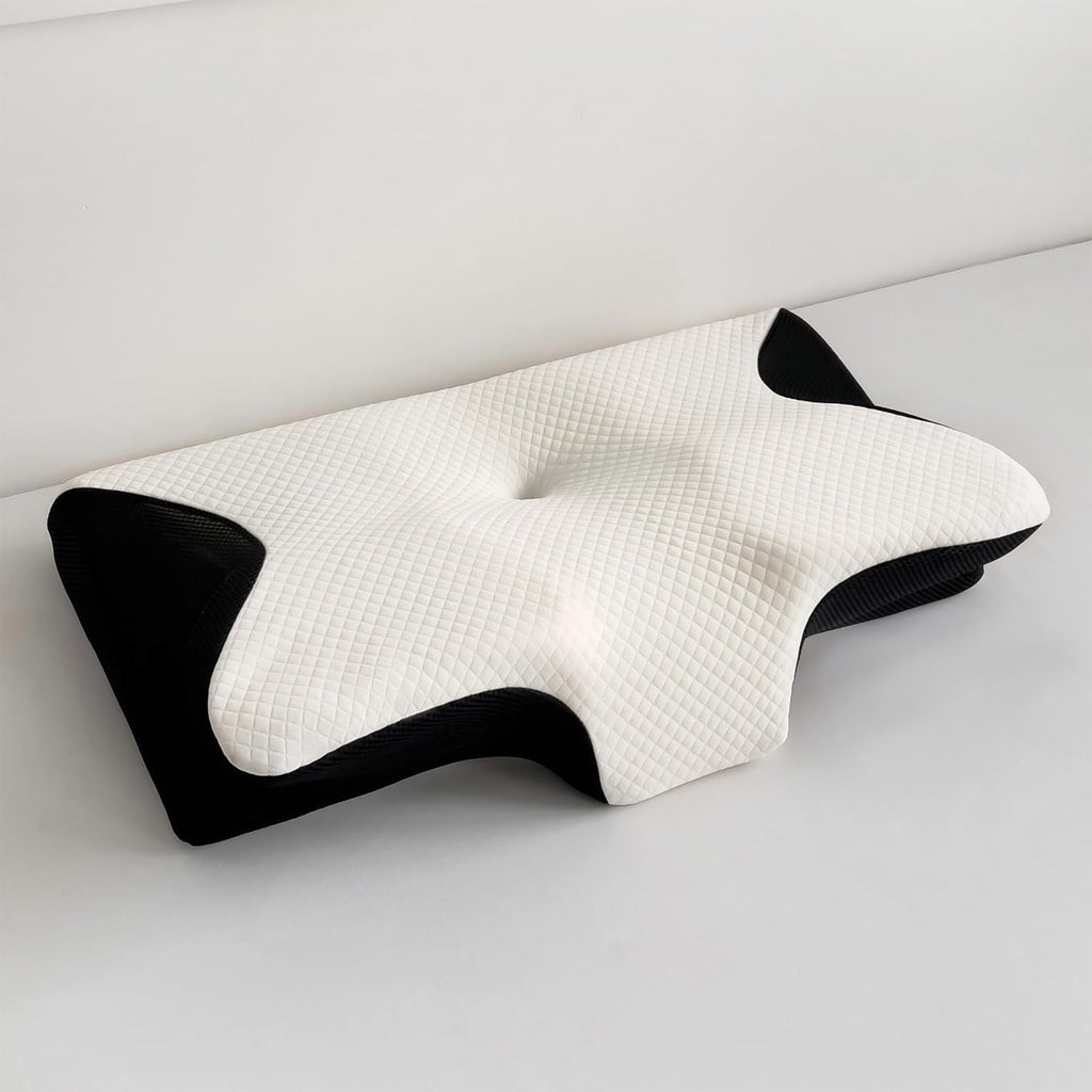 Ergonomic Butterfly Cervical Memory Foam Pillow, 2-in-1 Orthopedic Contour