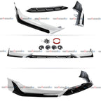 3PCS Front Lip Spoiler Splitter for Honda Accord 2021-2022 ACR Platinum White