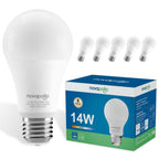 Novapollo LED Light Bulbs, A19 100 Watt Equivalent LED Bulbs, E26 Standard Base,