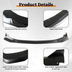 Front Lip for Ford Mustang GT EcoBoost 2024-2026 Front Bumper Lip Splitter Matte