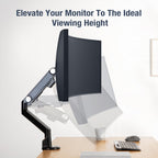AVLT Single Monitor Arm Desk Mount 13–38 inch  Full Motion VESA Ultrawide Black