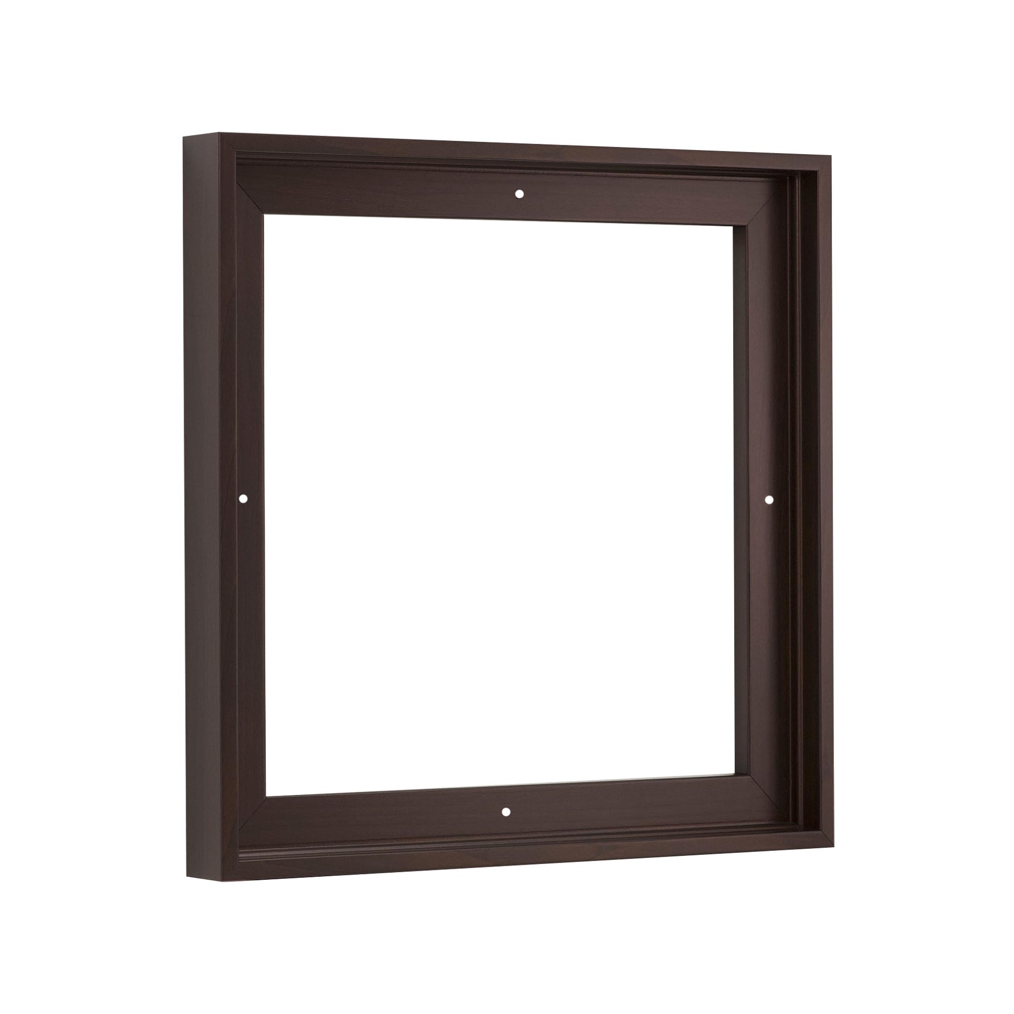 Pixy Canvas Floater Frame 11x11 for 3/4 (0.75) inch Deep Canvas Paintings/Canvas Prints/Wood Canvas Panels/Wall Art/Wall Decor/Home Decor/Artwork (Dark Walnut, 11 x 11 inch, Square)