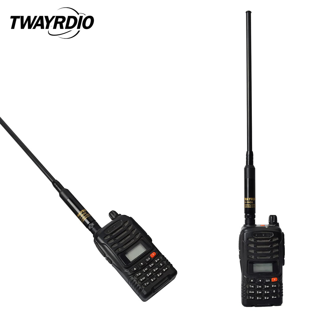 TWAYRDIO RH 660S Dual Band 70cm 2meter 144/430mhz Extendable Telescopic Portable
