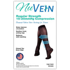 NuVein Sheer Compression Stockings, 15-20 mmHg Support, Women's Diamond Pattern