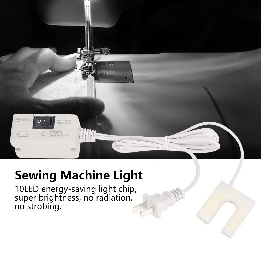 LED Sewing Machine Light U-Shaped Energy Saving Sewing Working Table Light US