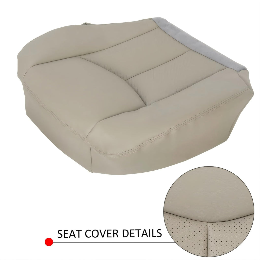 HLV-015 Tan 152 Driver Bottom Perforated Seat Cover，for 2003-2006 Cadillac