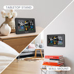 Newentor Wireless Weather Station Thermometer Clock Barometer Black