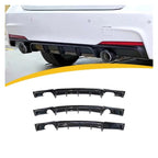 BMW 3 Series F30 Rear Bumper Diffuser Spoiler MT MP 2013-2019 W/ Brake Light