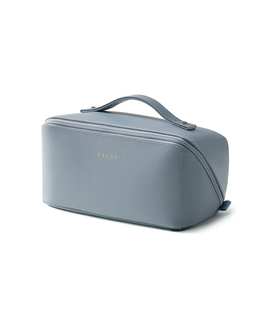 EACHY Travel Makeup Bag Large Capacity Cosmetic Organizer Flat Toiletry Handle