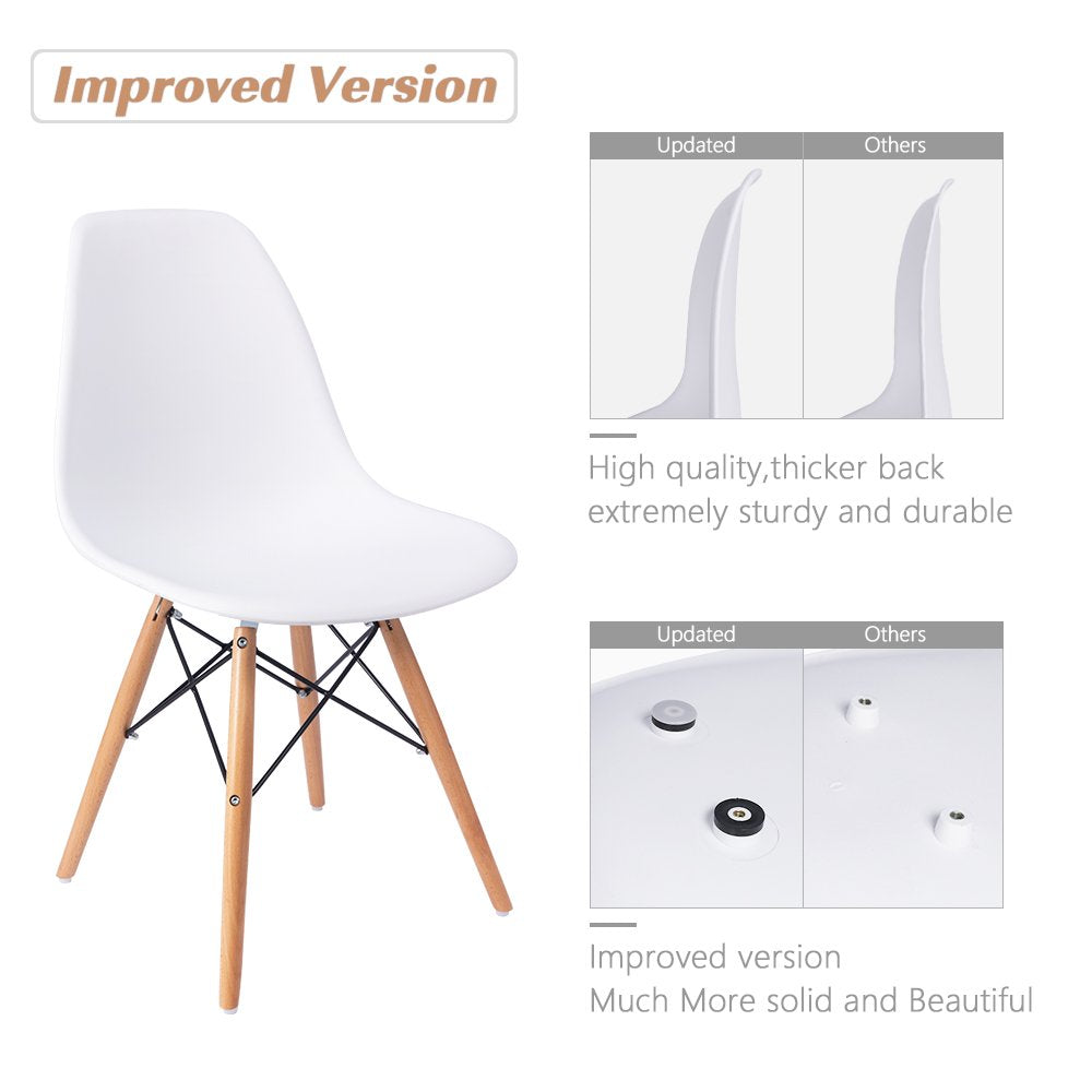 Furmax Modern Style Dining Chair Mid Century Modern DSW Chair, Shell Lounge