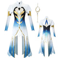 XSPQGQ Furina Costume Dress Blue Outfit Full Set For Women Party Suit