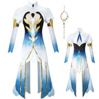 XSPQGQ Furina Costume Dress Blue Outfit Full Set For Women Party Suit