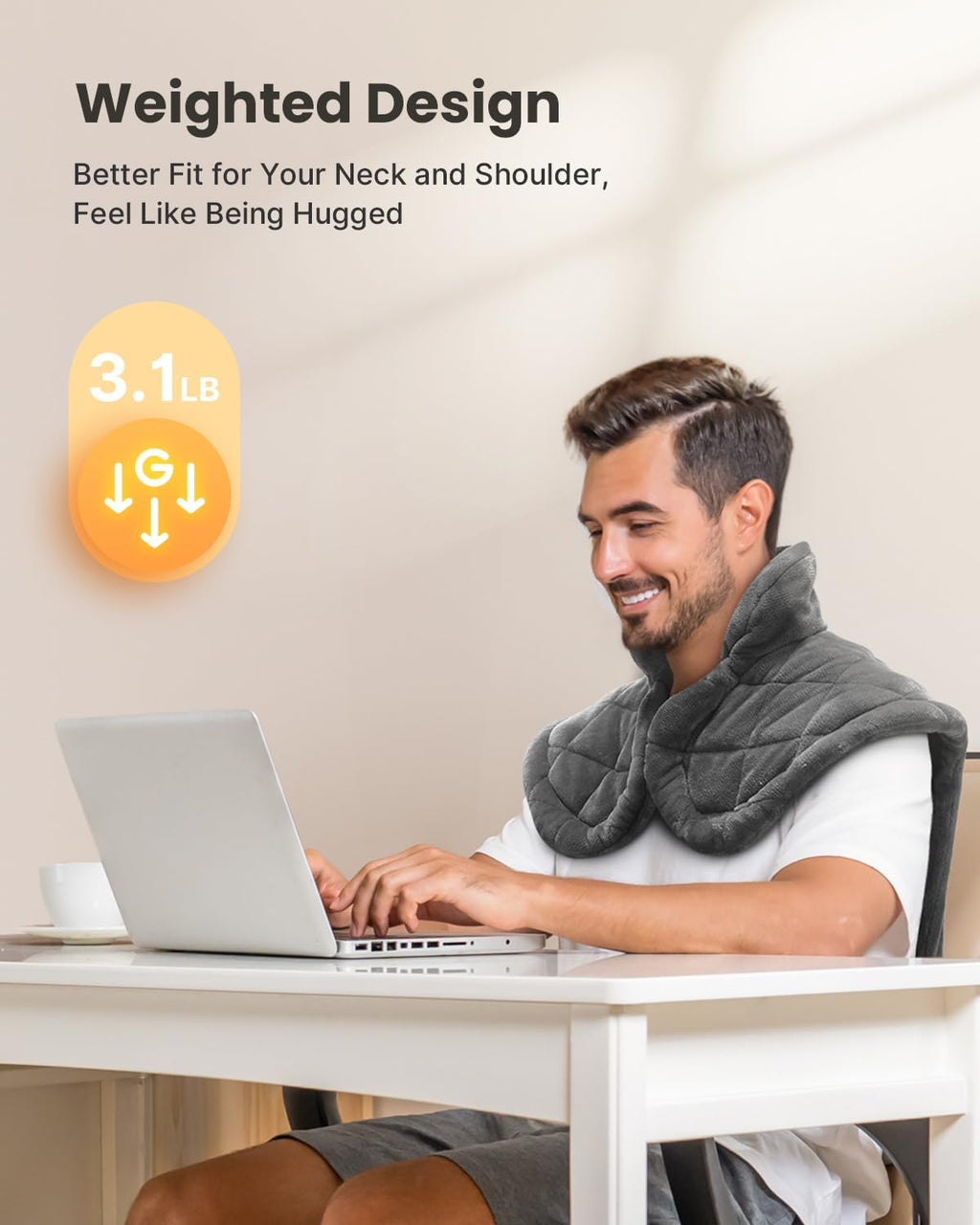 iDOO Heating Pad Neck Shoulder Back Pain Relief Large 24x33 Electric Gray