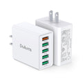 50W USB Wall Charger Block,2Pack 5-Port Charger Fast Charging Block QC 3.0