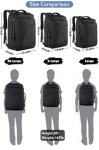 MATEIN 40L Carry On Travel Backpack Expandable Weekender Bag Black