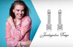 JewelryPalace 1ct Cubic Zirconia Huggie Hoop Earrings for Women, CZ Round Cut