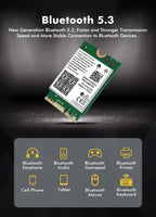 WiFi 6E Wireless Card Intel AX210 NGW Bluetooth 5.3 Tri-Band 5400Mbps Network