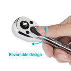DURATECH 1/2 Inch Drive Ratchet 90 Tooth Quick Release Reversible Wrench Cr-V