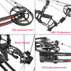 ZSHJGJR Compound Bow Dual-use for Arrows and Steel Ball,Hunting Bows,Limb Made