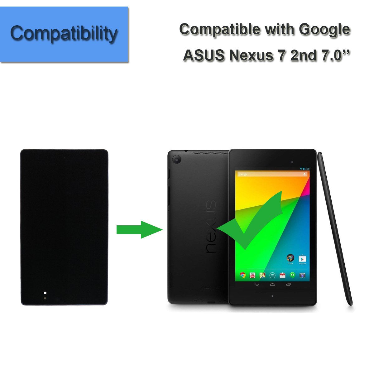 New Replacement LCD Touch Screen with Frame for Google Nexus 7 Tablet 2013 Asus