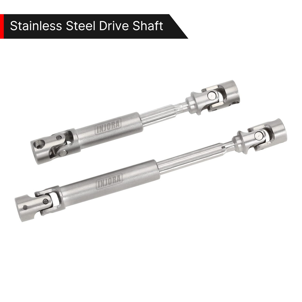 INJORA Drive Shaft D-Shaped Hole Stainless Steel Center Drive Shaft for Axial