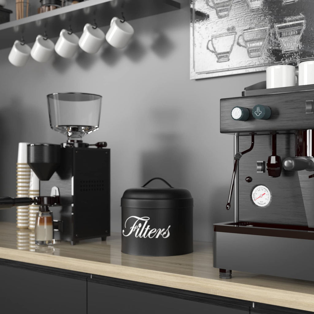 APOIMNA Coffee Filter Holder with Lid, Basket Storage Container for Counter,