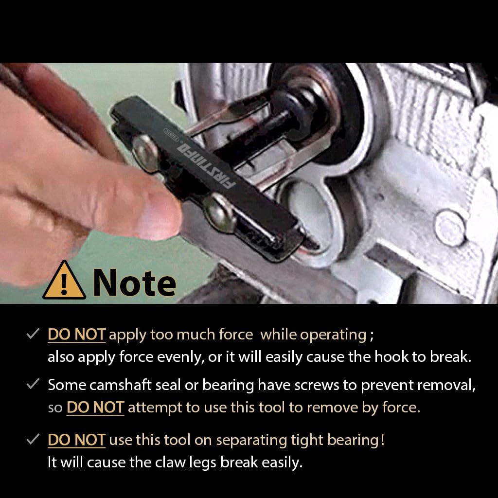 FIRSTINFO F3281C Crankshaft Camshaft Seal Remover Separator Puller with 2 Pairs