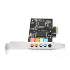 PUSOKEI PCIE Sound Card, 6channel Stereo Desktop Sound Card, 3D Stereo PCIe