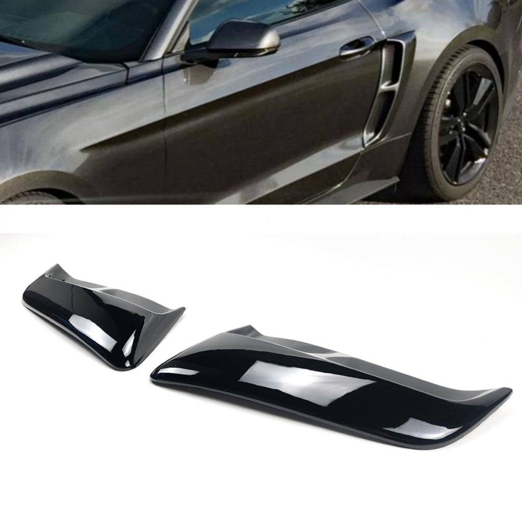 Pair Rear Quarter Panel Side Body Fenders Door Scoop Air Outlet Trim Compatible