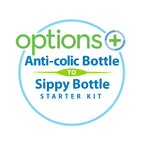 Dr. Brown’s Anti-Colic Options+ Wide-Neck Sippy Bottle Starter Kit, 9oz/270mL,