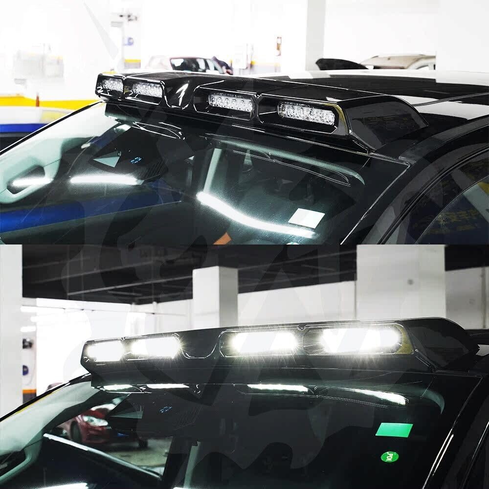 Ford Ranger T9 P703 Roof LED Light Bar DRL Gloss Black Cold White 2023-2025