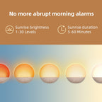 Sunrise Alarm Clock White Noise Machine: Natural Wake Up Light - Dimmable Clock