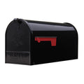 Architectural Mailboxes Elite Post Mount Mailbox Black Large