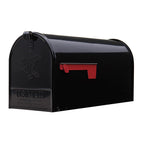 Architectural Mailboxes Elite Post Mount Mailbox Black Large