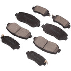 Lewinly 8PCS Front + Rear Ceramic Disc Brake Pads Kit
