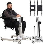 Electric Patient Lift Transfer Chair Foldable Wheelchair Lift Home Car Bath