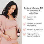 Organic Perineal Massage Oil Spray by Irene Organics for Pregnancy and