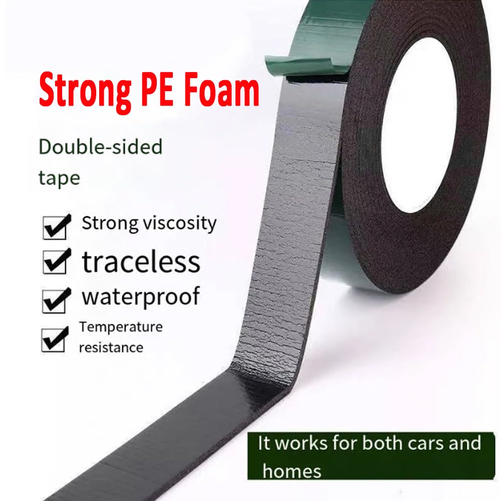 TOOLSTAR Double Sided Adhesive Tape Black Foam Tape for Cell Phone Repair LCD