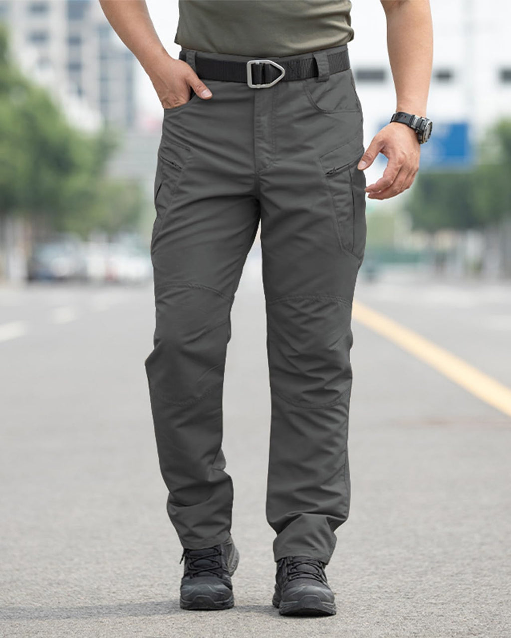 Men's Stretch Tactical Cargo Pants Waterproof Ripstop Lightweight Hiking Pants