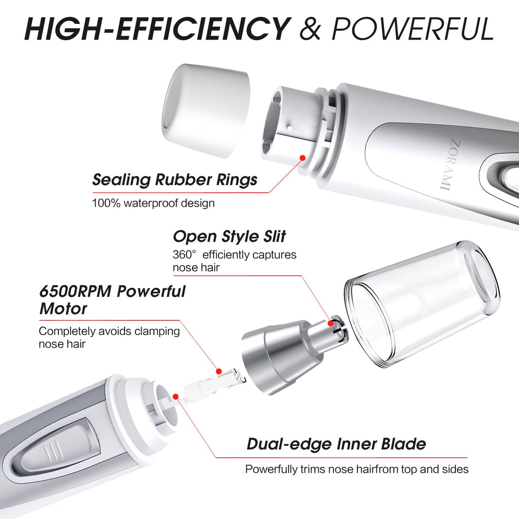 Ear and Nose Hair Trimmer Clipper - 2026 Professional Painless Eyebrow & Facial