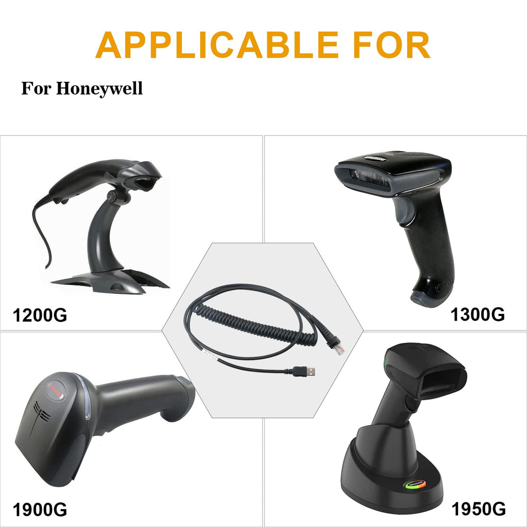 lot of 20 Sumicor USB Barcode Scanner Cable for Honeywell 1900G 1200G 1400G