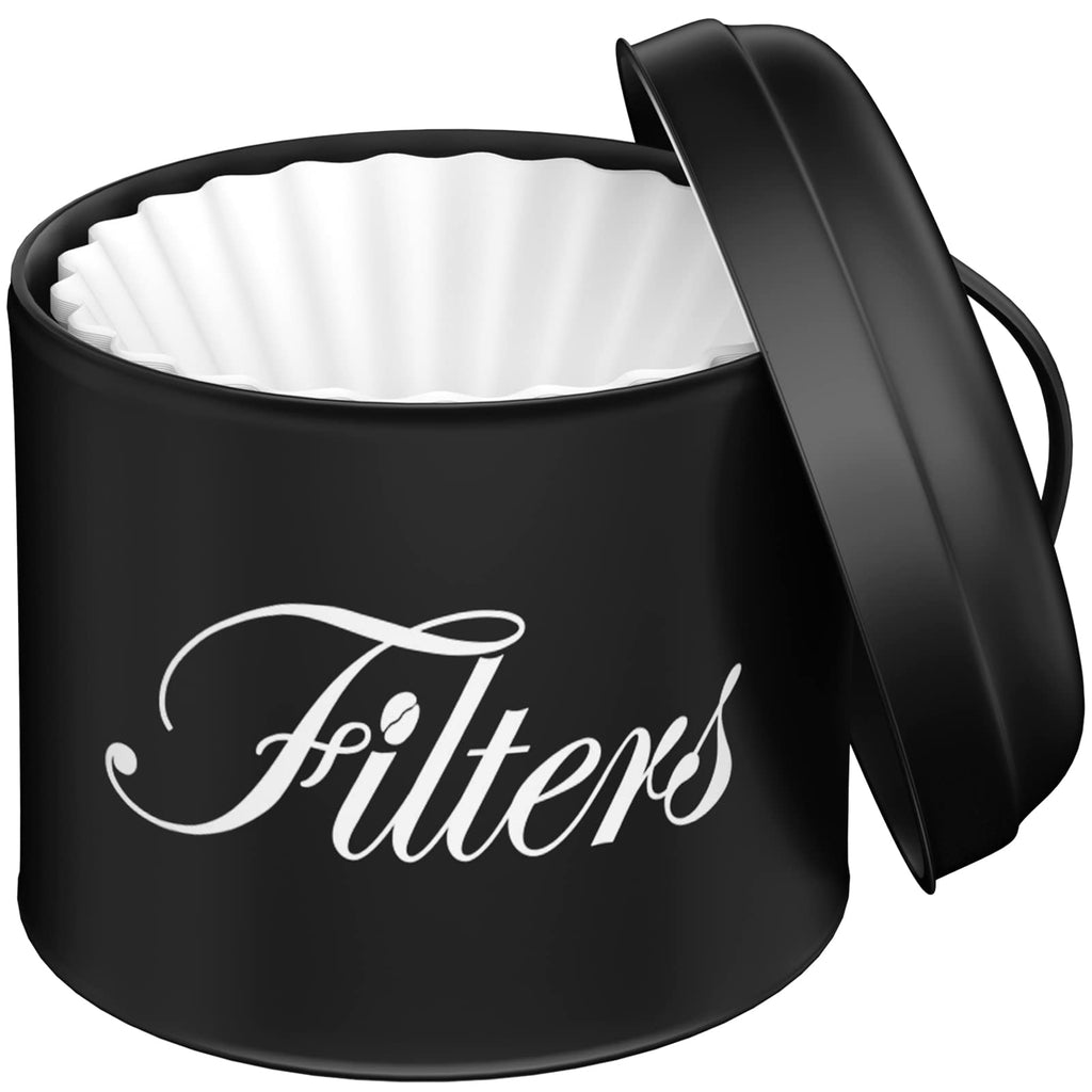 APOIMNA Coffee Filter Holder with Lid, Basket Storage Container for Counter,
