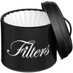 APOIMNA Coffee Filter Holder with Lid, Basket Storage Container for Counter,
