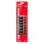 Husky 1/2 in. Drive Hex Bit Impact Socket Set MM (7-Piece) H2DMMHBI7PC