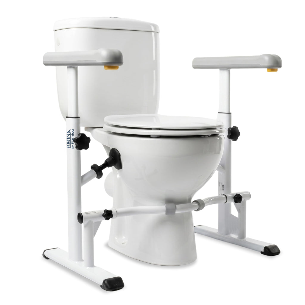 KMINA - Toilet Safety Rails for Seniors (330 lbs) Toilet Safety Frame