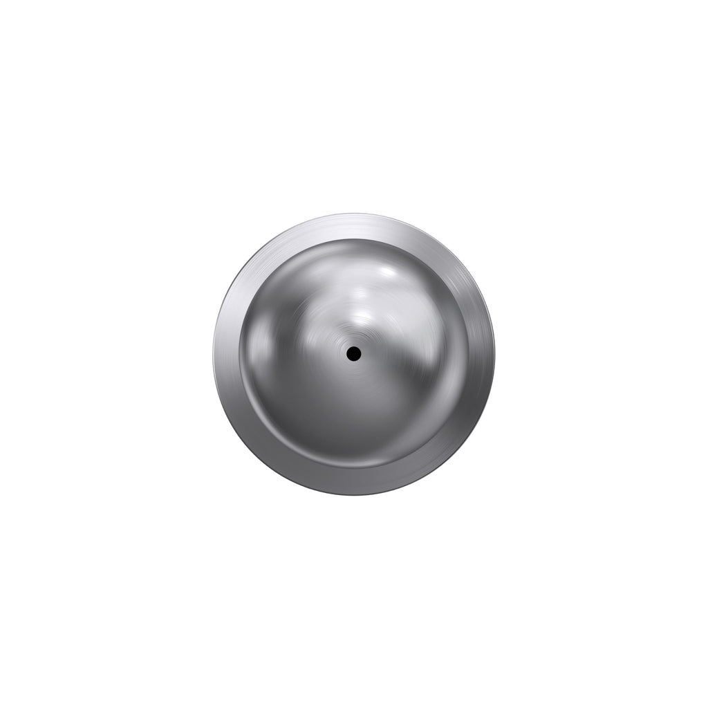 SCHLAGE Orbit Bed/Bath Privacy Door Knob with Lock, Satin Chrome