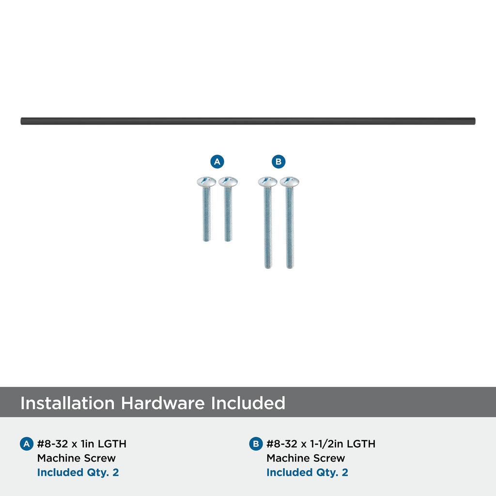 1 Pack Amerock | Cabinet Pull | Stainless Steel | 25-3/16 inch (640 mm) Center