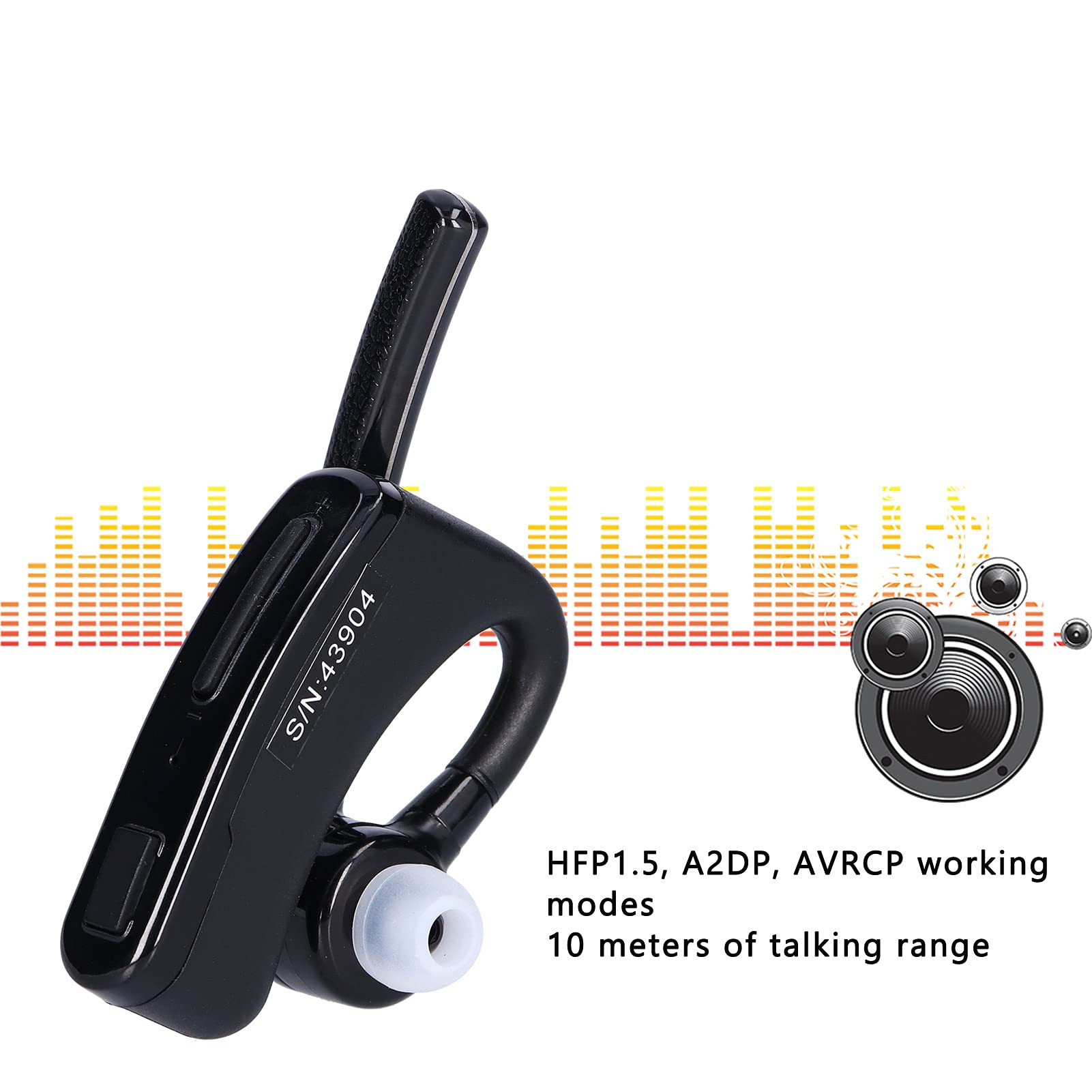 Walkie Talkie Bluetooth Headset for Motorola for HYT, Mini PTT Button and